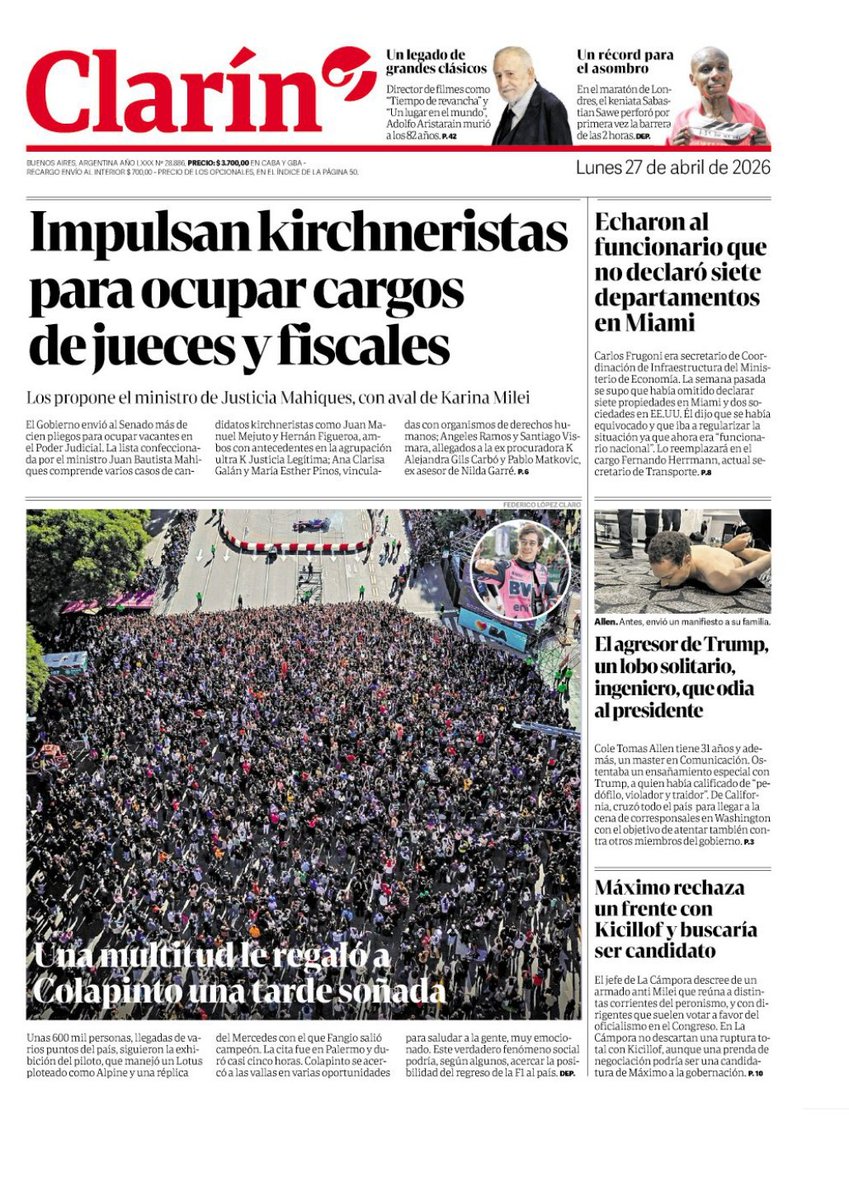 Clarín tweet media