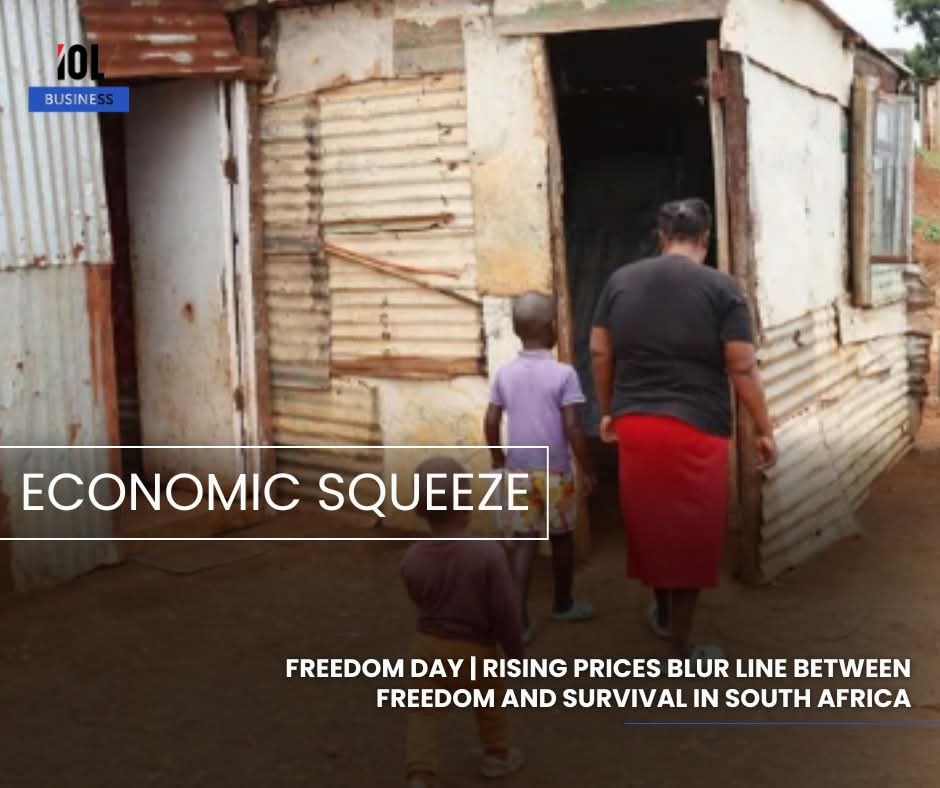IOL's tweet image. South African households face a mounting cost‑of‑living crisis as rising fuel, food, and rent outpace incomes, blurring the meaning of freedom when daily survival becomes a constant calculation.
#business #households #costofliving #incomes #crisis #freedom #survival 
Read on