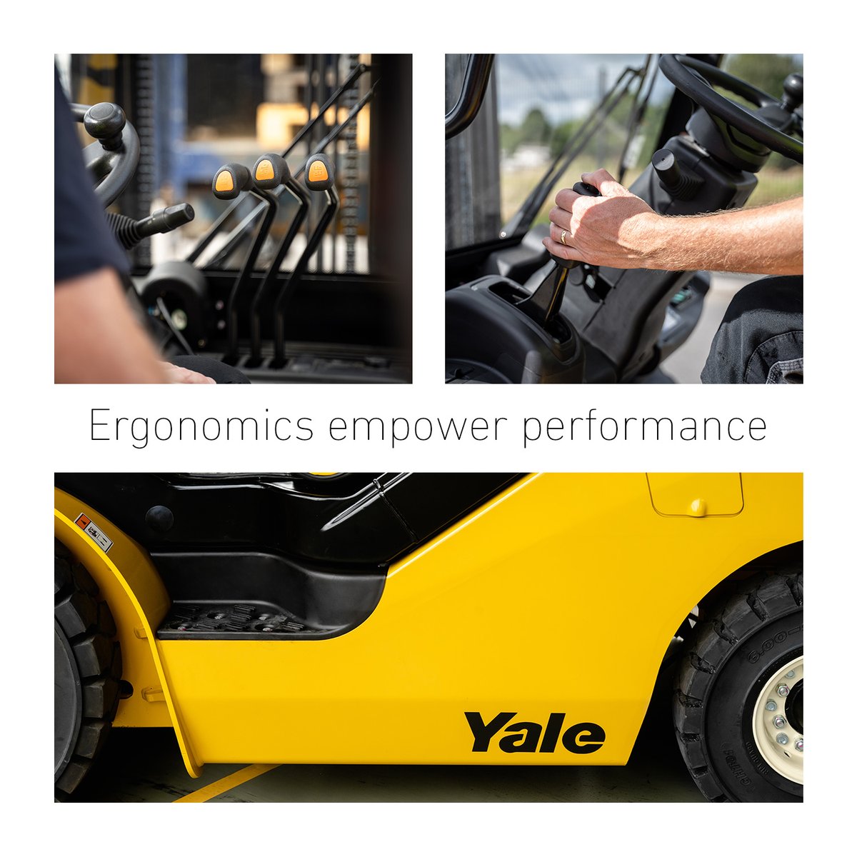 YaleEMEA's tweet image. Ergonomics is at the heart of the Yale® MXLG electric forklift series because when operators feel comfortable, confident, and in control, productivity may naturally follow. 

Discover more about the Yale MXLG electric forklift series. 

yale.com/en-gb/emea/4-w… 

#Yale