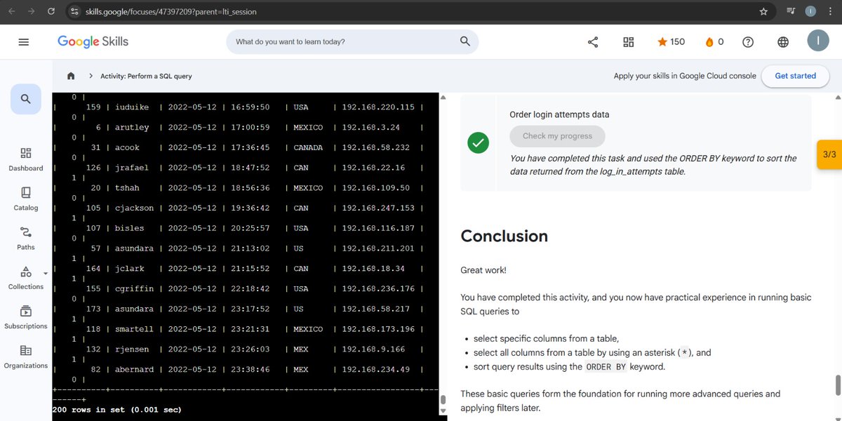 Ibroheeeem's tweet photo. Day 38/ #100DaysInCyberSecurity I Practice using SELECT, FROM, WHERE, LIKE & ORDER BY to query databases, filter results, analyze login activity, and identify device updates in MariaDB.
@ItexperienceI #SQL #digitalforensic @segoslavia @ireteeh @akintunero https://t.co/8OpvJYGmY4