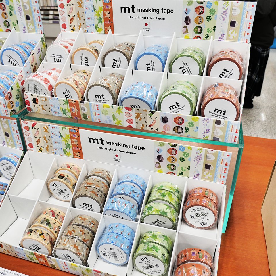 1階では、#マスキングテープ 売場を拡大展開中！ 柄、大きさなど