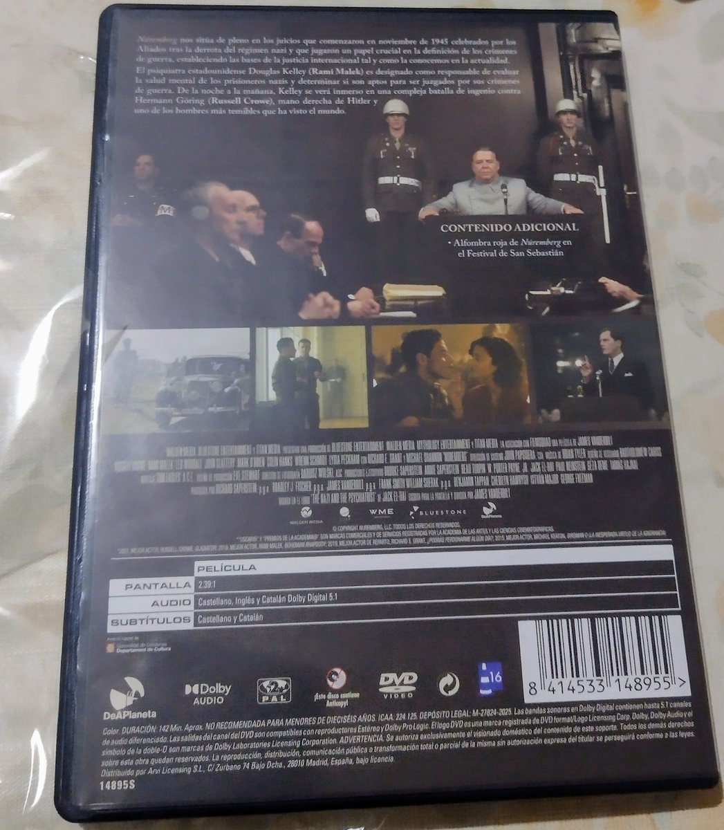 DarkNorah2001's tweet image. Ya forma parte de mi videoteca la excelente #Núremberg . De lo mejor de 2025. 📀