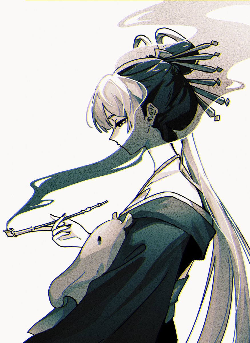 "This smoke has no flavor and there's no heat from these embers. I simply mimic the exhale and hope to see the silhouette of a friend."
#超かぐや姫