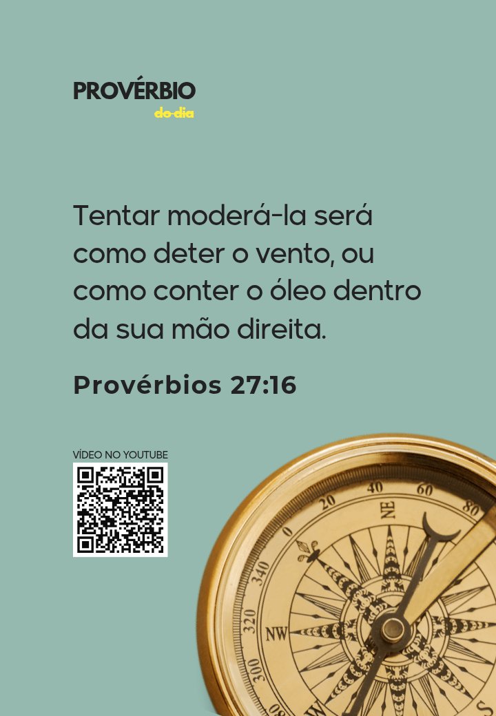 rededevocional's tweet image. 📲 *Reserve alguns minutos para ouvir o que Deus quer falar com você.*

📖 Tentar moderá-la será como deter o vento, ou como conter o óleo dentro da sua mão direita. Provérbios 27:16 👇🏻

youtu.be/LZs2tsflg14

#estudobiblico #Devocional #bomdia #versiculododia #proverbiododia
