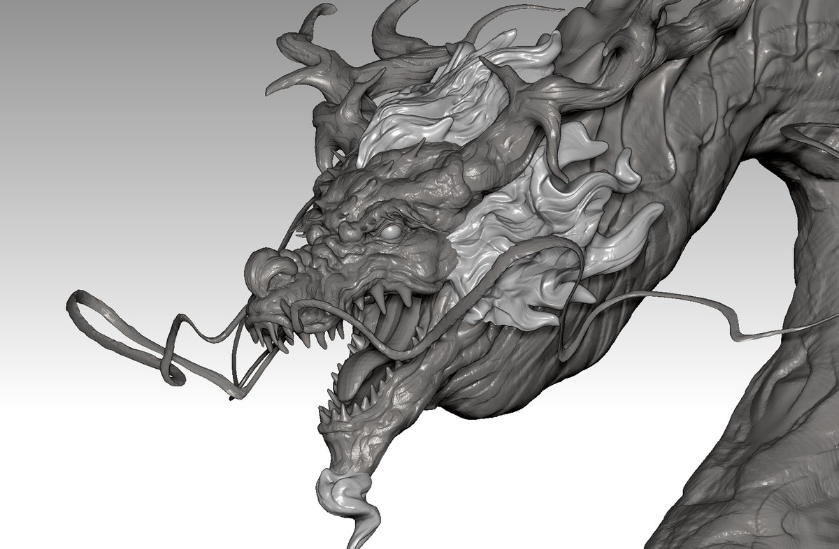 ymk64647403's tweet image. added hair #zbrush