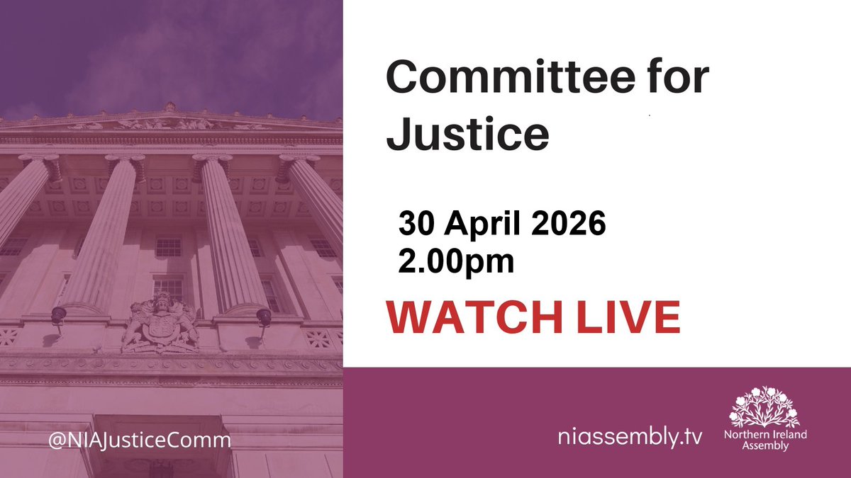 NIAJusticeComm's tweet photo. This Thursday the Committee will hear from The Bar of Northern Ireland regarding the Justice Bill - Taxation reform: New Clause 27a https://t.co/T70fiDQ3d6