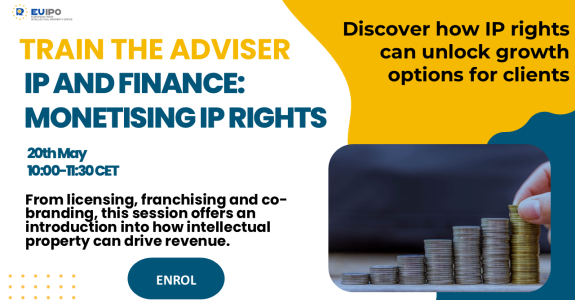 4ipcouncil's tweet photo. 💼 𝗜𝗣 𝗮𝗻𝗱 𝗙𝗶𝗻𝗮𝗻𝗰𝗲: 𝗠𝗼𝗻𝗲𝘁𝗶𝘀𝗶𝗻𝗴 𝗜𝗣 𝗥𝗶𝗴𝗵𝘁𝘀
Intellectual property can do more than protect innovation. It can also create new revenue opportunities.

This upcoming session from @EU_IPO - European Union  Intellectual Property Office will explore how SMEs can turn IP into business value through licensing, co-branding, franchising, valuation, and due diligence.

Designed for business advisers working with SMEs, the webinar combines practical guidance with a case study to show how IP can become a strategic business asset.

📅 20 May 2026
⏰ 10:00–11:30 CET
💻 Online

🔗 Registration link in the comments

#IntellectualProperty #IPStrategy #SMEs #Innovation #BusinessGrowth