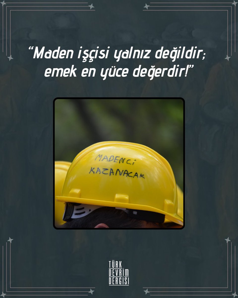 TurkDevrimDergi's tweet photo. Maaşları aylardır ödenmeyen Doruk Madencilik işçileri, ekmek kavgaları için yola çıktı. Açlık greviyle başladıkları direnişlerini sokağa taşımak istediler. Karşılarında ne patron çıktı ne de yetkili; sadece polis kalkanları ve barikatlar buldular.

Bu ülkede ocaklara inen, kömür tozu yutan, ailesinden aylarca ayrı kalan adamların payına düşen bu mu? Patronun kasası dolarken işçinin sofrası boş. Hesap sormaya kalkınca da devletin sopası tepende.

Madencinin alın teri çalındı, sesi kısıldı, yolu kesildi. Ama bu öfke buraya kadar değil.

#MadencininHakkınıVer