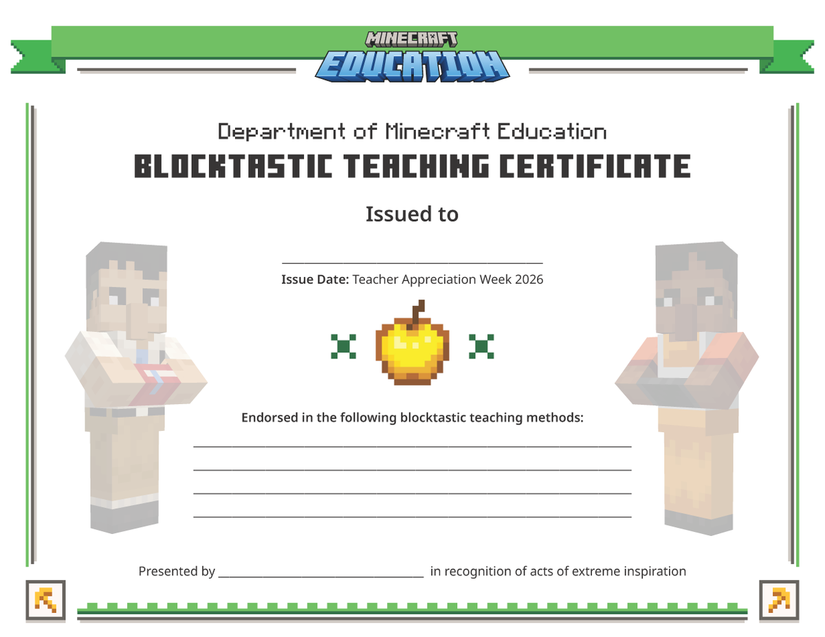 Minecraft Education tweet media