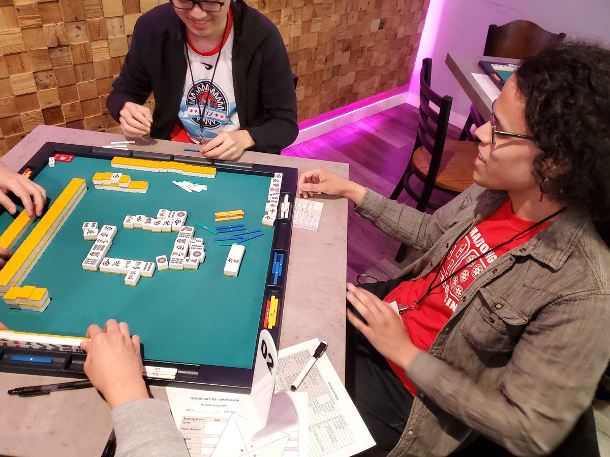 ChicagoMahjong's tweet photo. Ah yes, and a pair of yakuman: https://t.co/BdmNaIFFsg