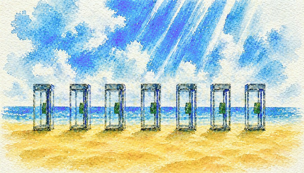 夏が好き🎐🎆🍉
#デジモンアドベンチャー
#公衆電話
#ファイル島
#海