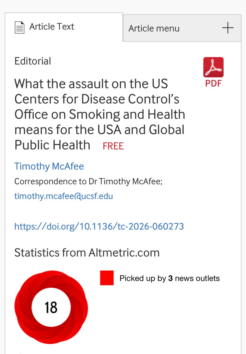 DrJasonBegalke's tweet image. "Putting a former executive from 'Big Tobacco' in charge of legislative affairs at the CDC sends a 'disturbing message.'" Former officials are calling Stephen Sayle’s appointment an "unprecedented" move that challenges the vow to "slam shut the revolving door." #CDC #MedEd #MedX