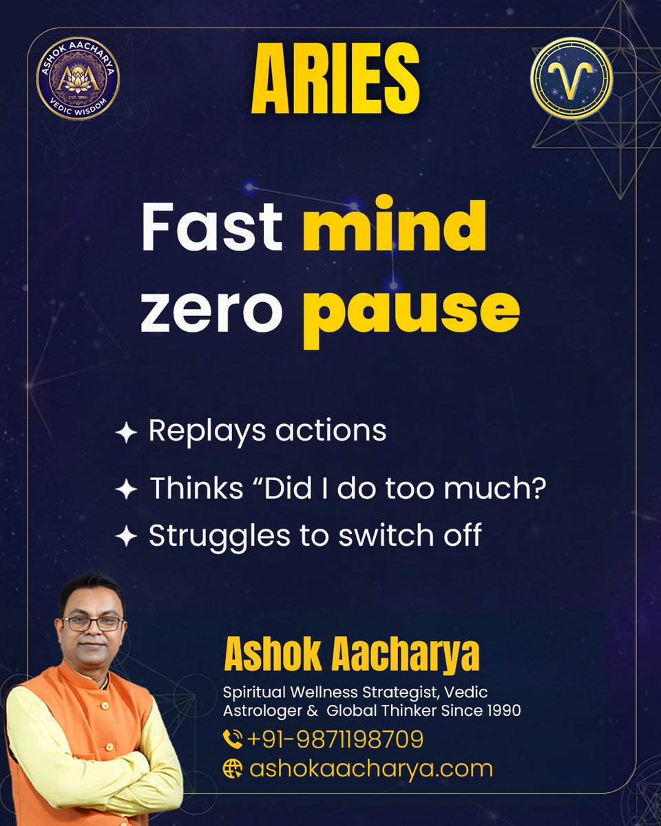 AshokAchaarya's tweet image. Ever noticed how your mind gets louder when the world goes quiet? 

👉WhatsApp Number.. +91-9871198709
👉Website – ashokaacharya.com

#Overthinking #ZodiacSigns #NightThoughts #AstrologyVibes #MindTalk