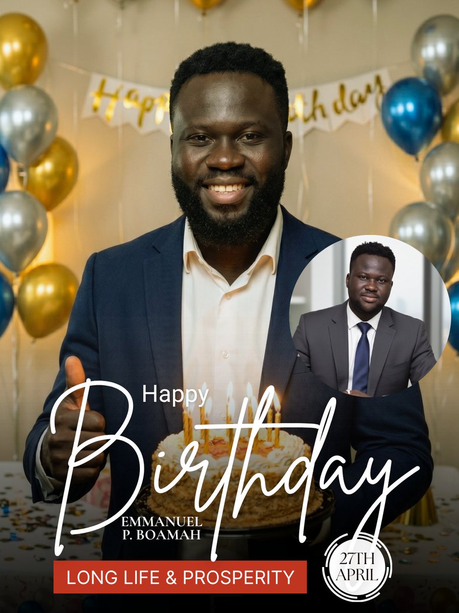 Onyansafo's tweet image. 🎉 HAPPY BIRTHDAY TO ME 🎉

Today, I celebrate not just another year of life, but another year of growth, purpose, and impact.

Cheers to a new chapter 🥂

#BirthdayReflections #NewAge #GratefulHeart #VisionDriven #Impact #Entrepreneurship #Ghana #GiftTech