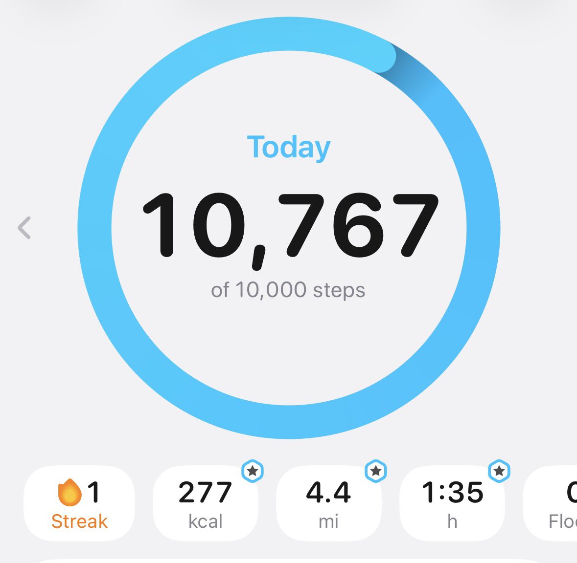 Love hitting my step goal before the sun is even up, so I can take a nap 💤 I don’t sleep at night time