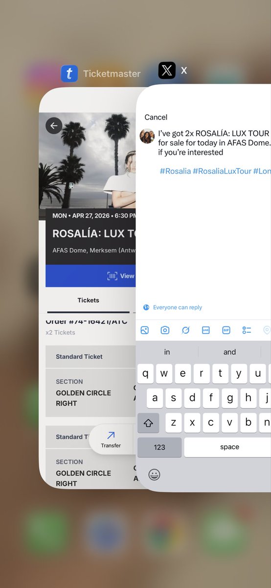 csre27's tweet image. I’ve got 2x ROSALÍA: LUX TOUR 2026 tickets for sale for today in AFAS Dome. Message me if you’re interested 

 #Rosalia #RosaliaLuxTour #London