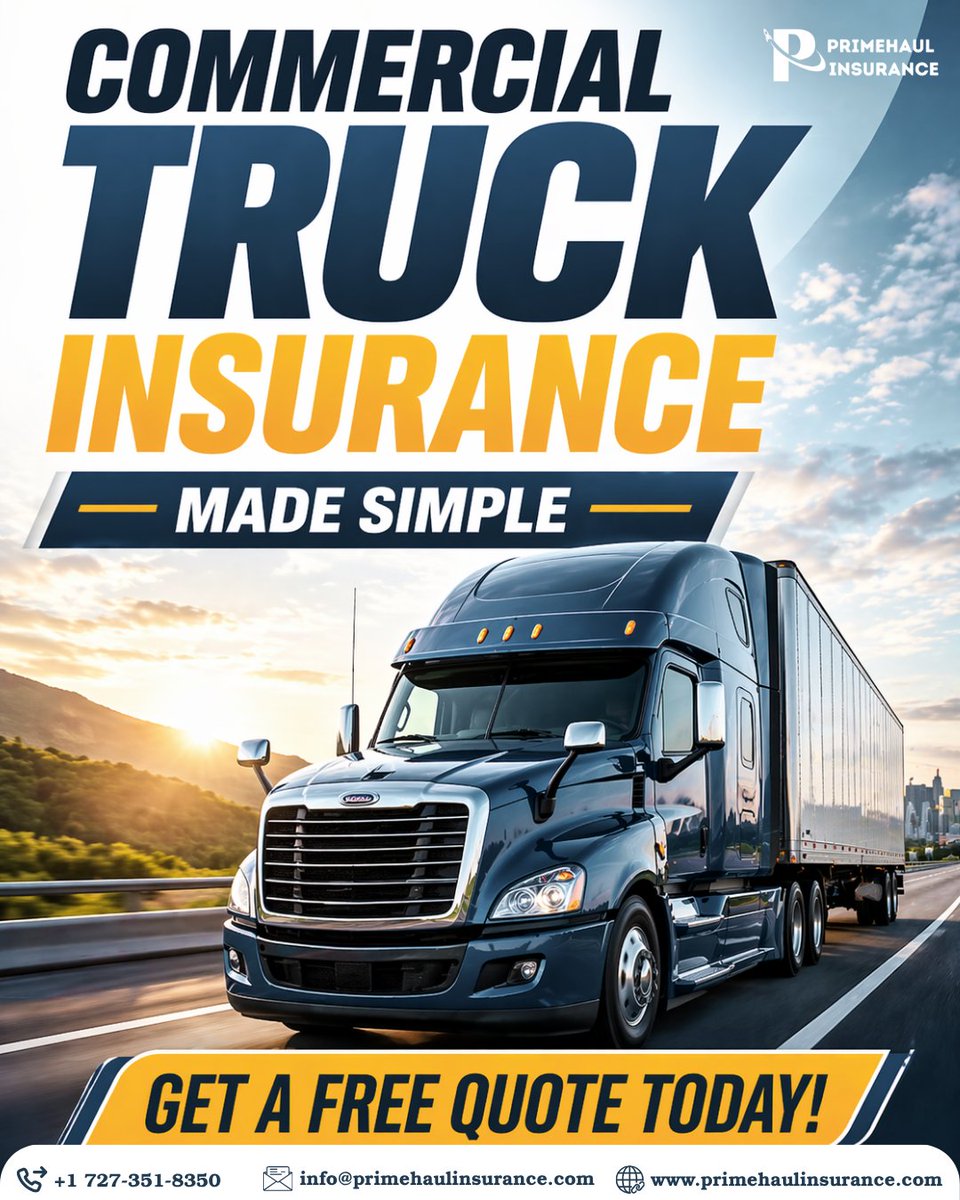 PrimeHaulInsure's tweet image. Stay protected on every haul with Commercial Truck Insurance from Prime Haul Insurance. 

#truckinsurance #truck #usatruck #truckusa #truckcanada #lasvegas