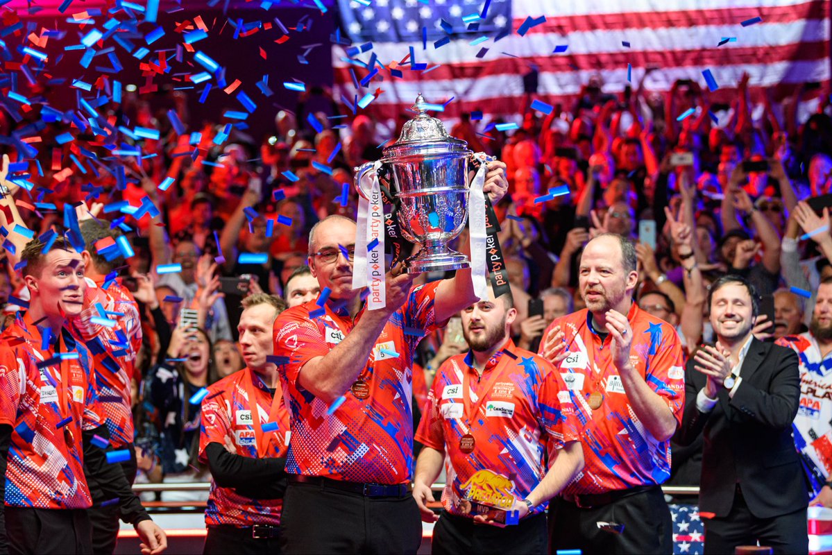 MatchroomPool's tweet image. The last USA Captain to win back-to-back Mosconi Cup titles in 20 years 🔥🇺🇸

#MosconiCup 🇺🇸