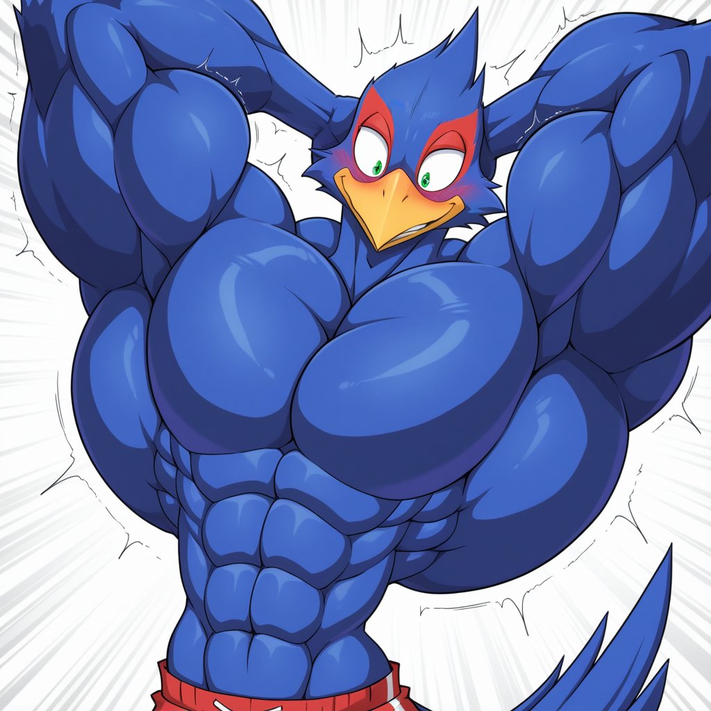 mctailis's tweet photo. — Looks like you enjoyed watching Falco outgrowing his top last time. Well... he is topless now~ 💪 https://t.co/9s53l1MW2p