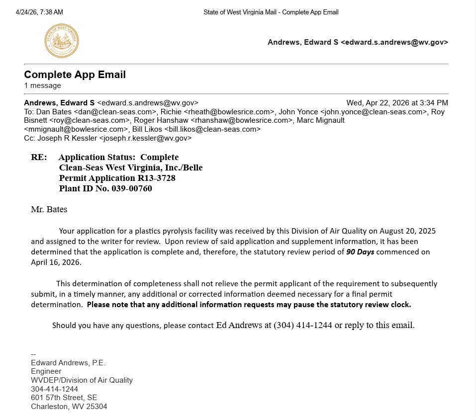MikeFra52981086's tweet photo. $CLNV
APPLICATION PROCESS COMPLETE!!! https://t.co/JvhefkGuad