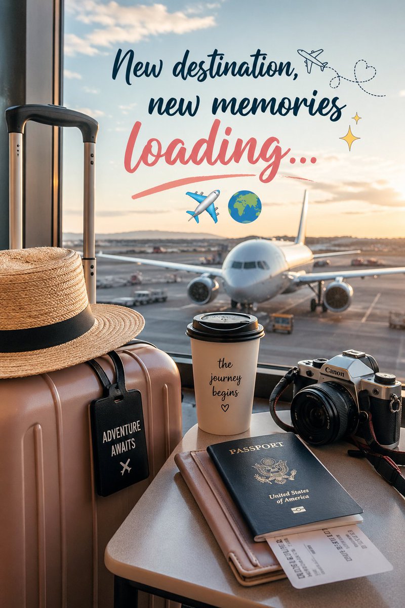 sailnzen48506's tweet image. “New destination, new memories loading… ✈️🌍 The journey begins today!”
“Where would you love to travel next?”

#TravelDiaries #VacationMode #Wanderlust #TravelGoals #ExploreMore