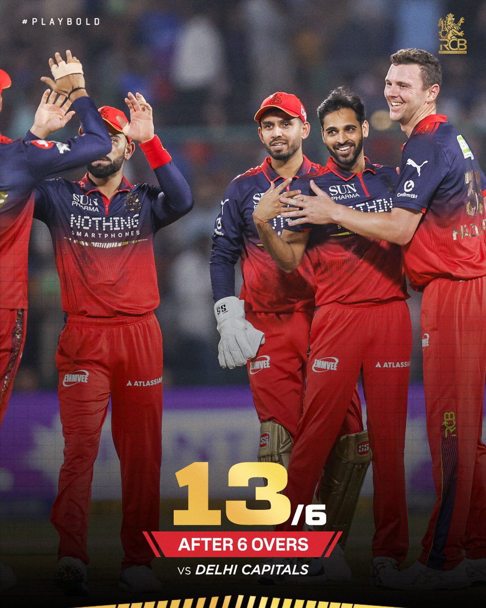 RCBTweets's tweet photo. 🚨 Lowest Powerplay Score Alert 🚨 

Courtesy: Swing King 👑 &amp; HazleGOD. ⚡️ https://t.co/uOPqXDv7KV