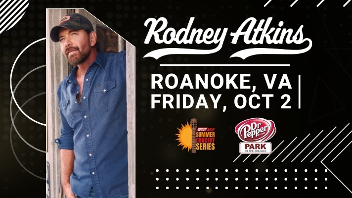 ScottWYYD's tweet photo. Get ready for a night of country hits as Rodney Atkins takes the stage at @DrPepperPark, Friday, October 2, as part of the Northwest Ace Summer Concert Series!

Tickets go on sale THIS Wednesday at 10AM!

Get all the details at https://t.co/5hararML7d! https://t.co/T3IMBbHx72