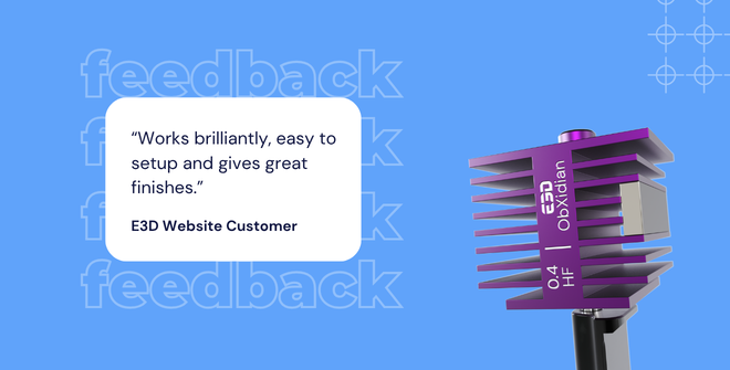 E3DOnline's tweet image. Great to see another happy customer enjoying their High Flow ObXidian HotEnd for their #BambuLab A1! ⭐️⭐️⭐️⭐️⭐️

Get yours 👉 bit.ly/4pUUYVS

#3DPrinting #3DPrinterUpgrade #BambuLabA1