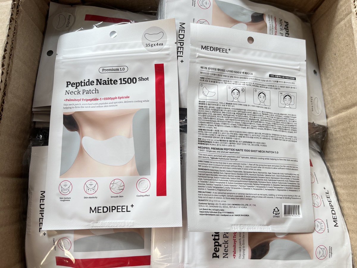 Obsessed_skins's tweet image. 🍒พร้อมส่ง🍒 Medi-Peel Premium Peptide Naite 1500 Shot Neck Patch (1ซอง/4แผ่น)
🌹ซองละ 190฿
✨Medi-Peel Premium 1.0 Peptide Naite 1500 Shot Neck Patch (แผ่นมาสก์คอ) เน้นบำรุงล้ำลึกเพื่อแก้ปัญหาคอเหี่ยวและริ้วรอย
🌸สอบถามเพิ่มเติมได้ค่ะ🌟

#พร้อมส่ง #คสอเกาหลี #medipeel