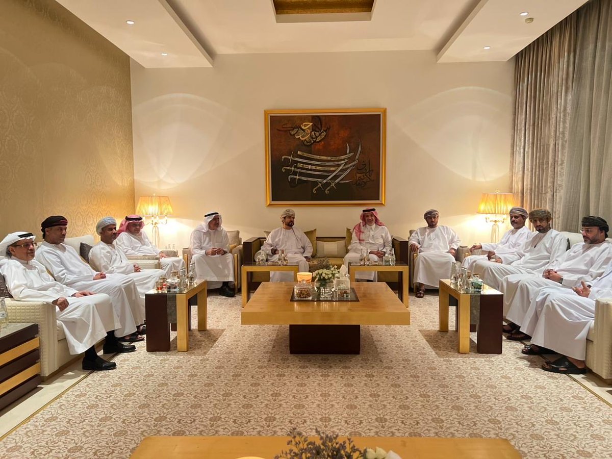 omanopaz's tweet image. 🇴🇲🤝🇸🇦 Oman–Saudi Arabia: Strategic Economic Partnership and Deepening #Investment Integration

During an official visit to Riyadh, H.E. Qais bin Mohammed Al Yousef, accompanied by his delegation, held talks with H.E. Fahd Al Saif, Minister of Investment of the Kingdom of Saudi