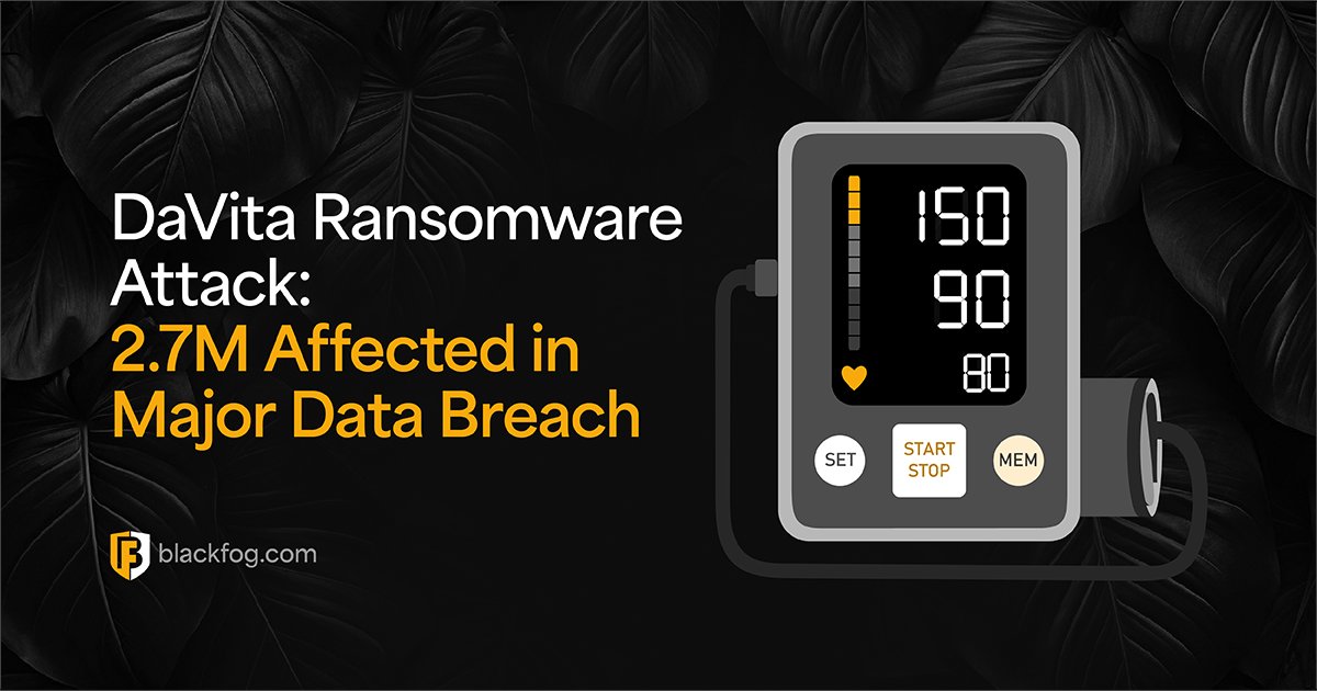 InfoSecSherpa's tweet image. "The April 2025 DaVita #ransomware attack exposed 2.7 million patient records. Learn what happened, what #data was stolen, and how the #Interlock gang pulled it off." by Rebecca Harpur | April 10th, 2026 | @blackfogprivacy 
api.cyfluencer.com/s/avita-ransom…