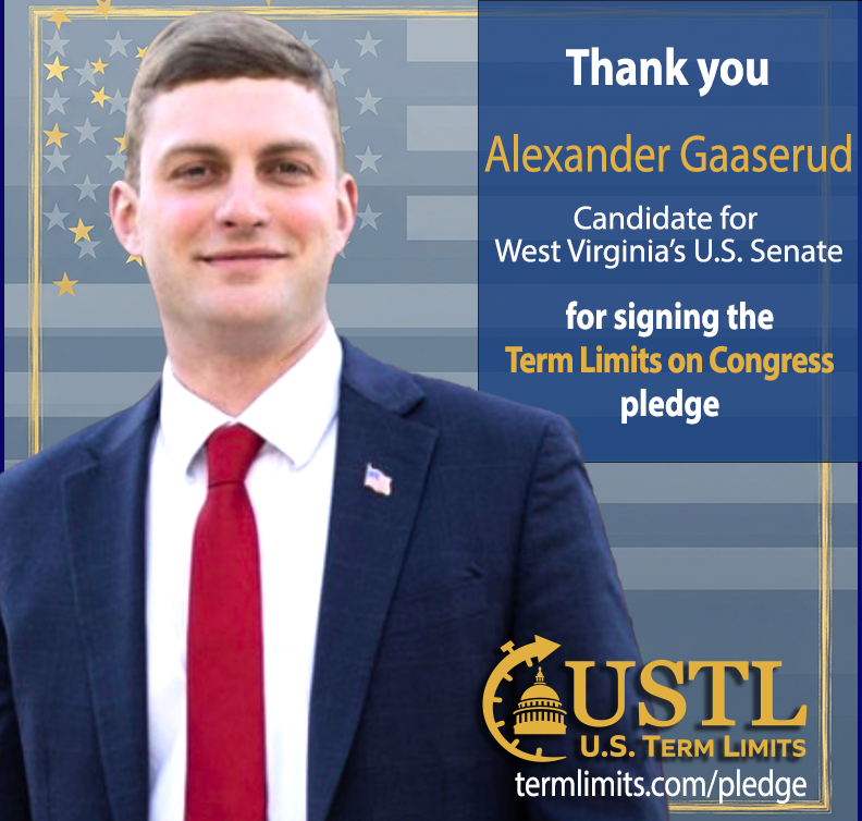 USTermLimits's tweet image. Thank you @AlexGaaserud4WV  for signing the #termlimits on Congress pledge. It’s a significant step toward meaningful legislative reform.
termlimits.com/wp-content/upl…