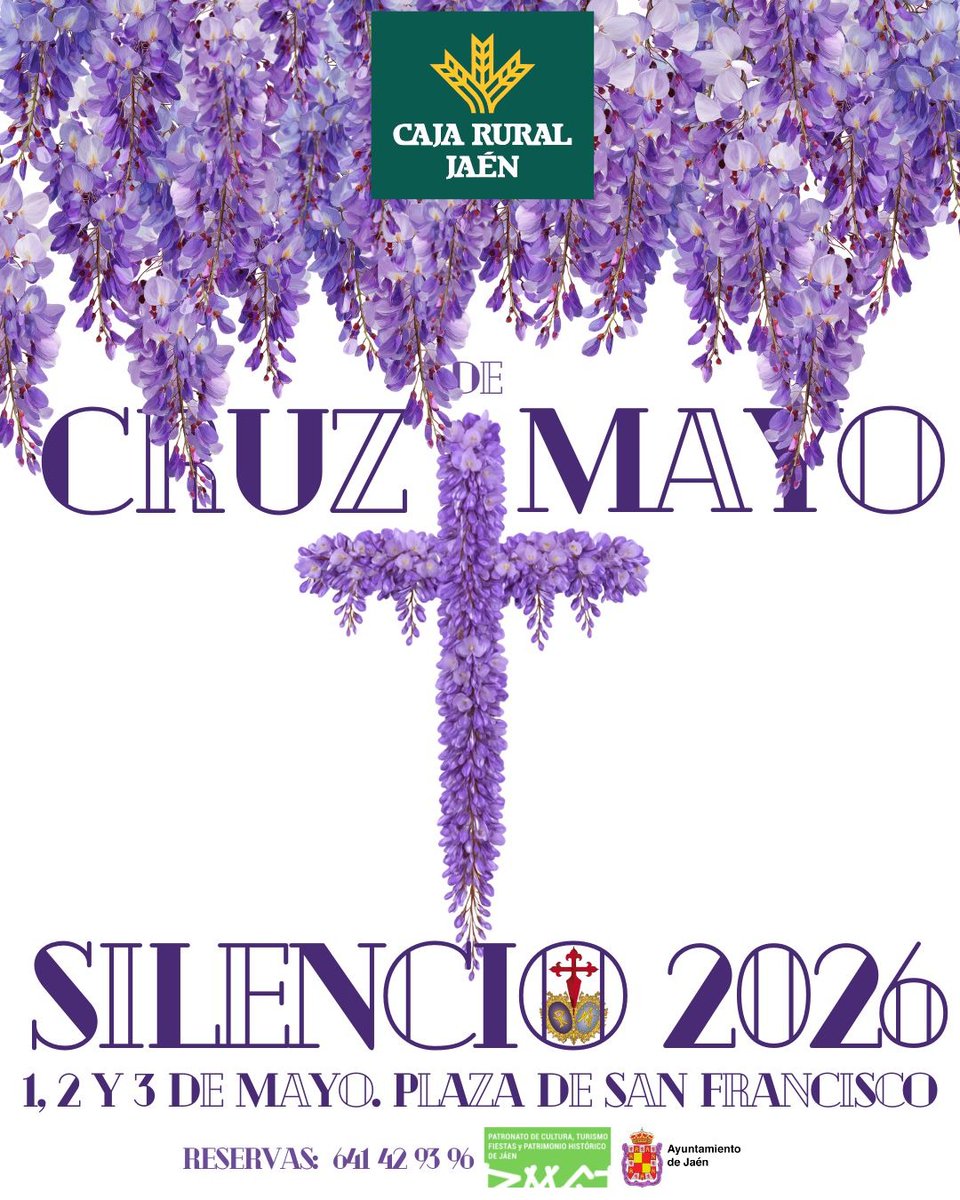 humildadjaen's tweet photo. 🟤 CRUZ DE MAYO 2026

La Hermandad del Silencio participará un año más en el tradicional concurso de Cruces de Mayo de la ciudad de Jaén, contando con barra a precios populares

📍 Plaza de San Francisco, junto al Callejón de las Flores.

📆 1, 2 y 3 de mayo de 2026 https://t.co/LFHHGmVw73