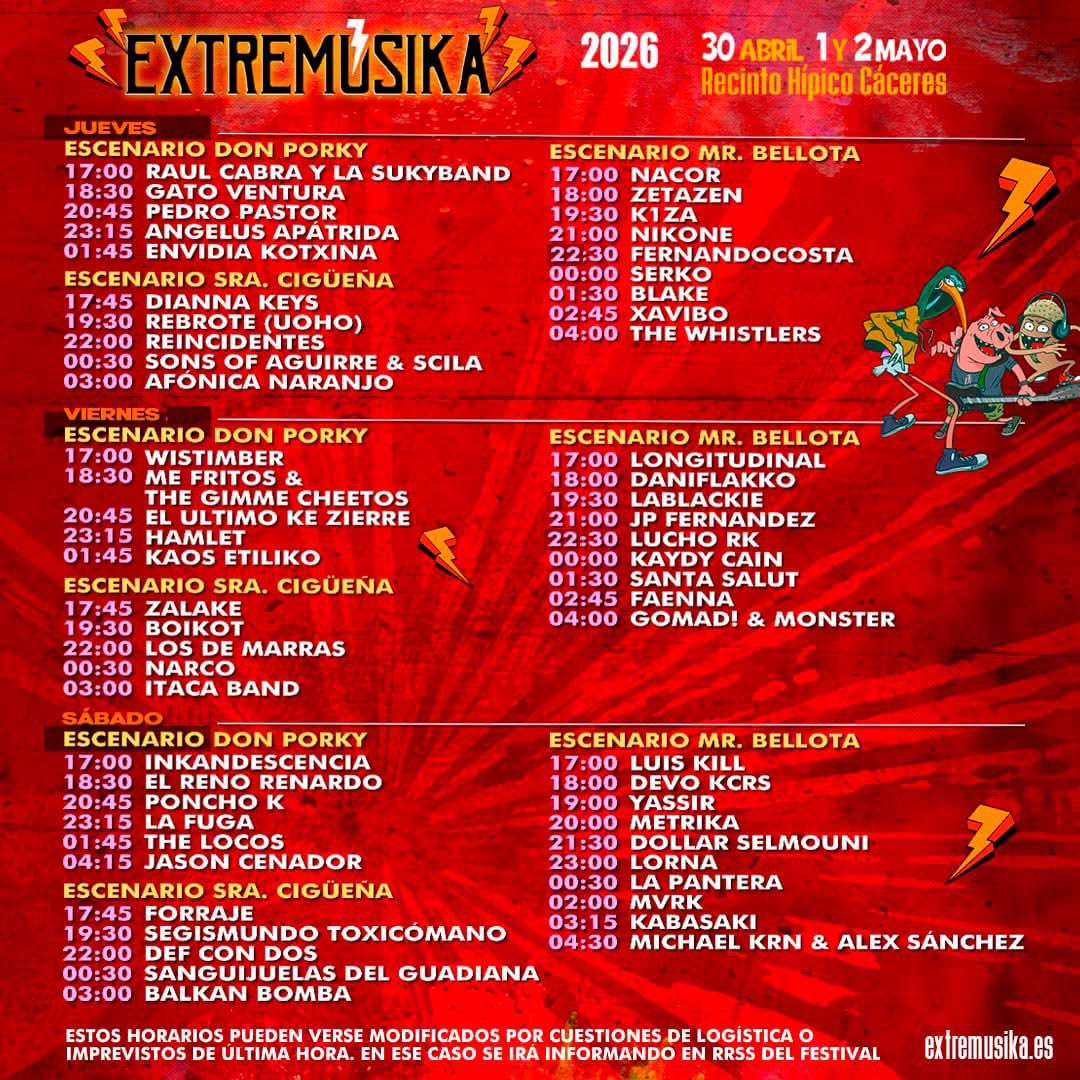 Extremúsika Festival tweet media