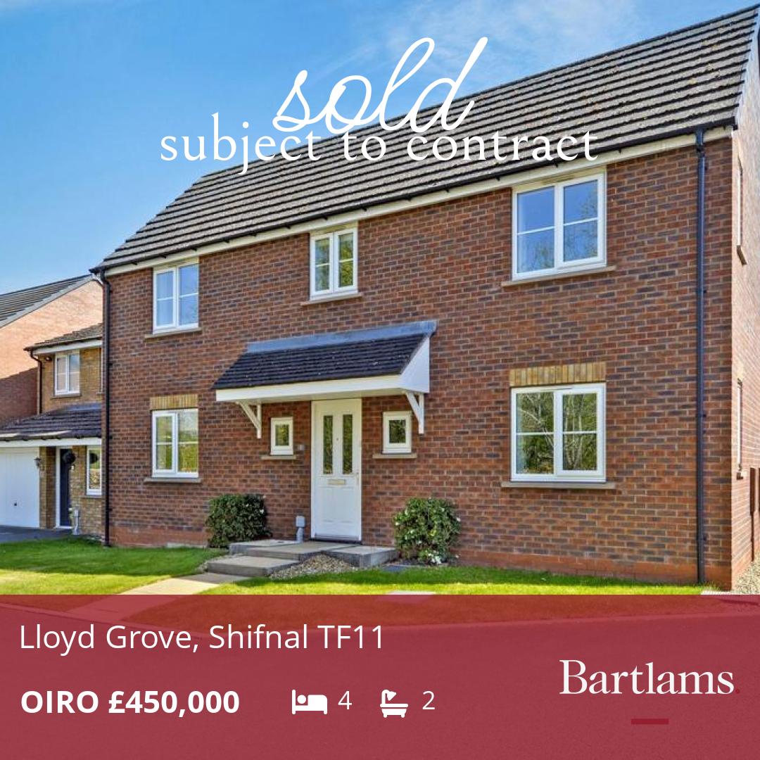 BartlamsSales's tweet image. SOLD subject to contract
Lloyd Grove, Shifnal TF11

Considering selling your home too? 
Contact our team, we'd be delighted to help you move:
Tel: 01902 374532
Email: albrighton@bartlams.co.uk

#Wolverhampton #SOLD #SSTC #Bartlams