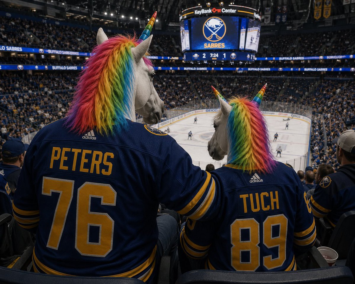 RyanMaefs's tweet photo. @AfterLeWhistle How @craigrivet52 imagines Petey and his son at the game. “Couple
of unicorns eh? “ https://t.co/5IpOWAwXUG