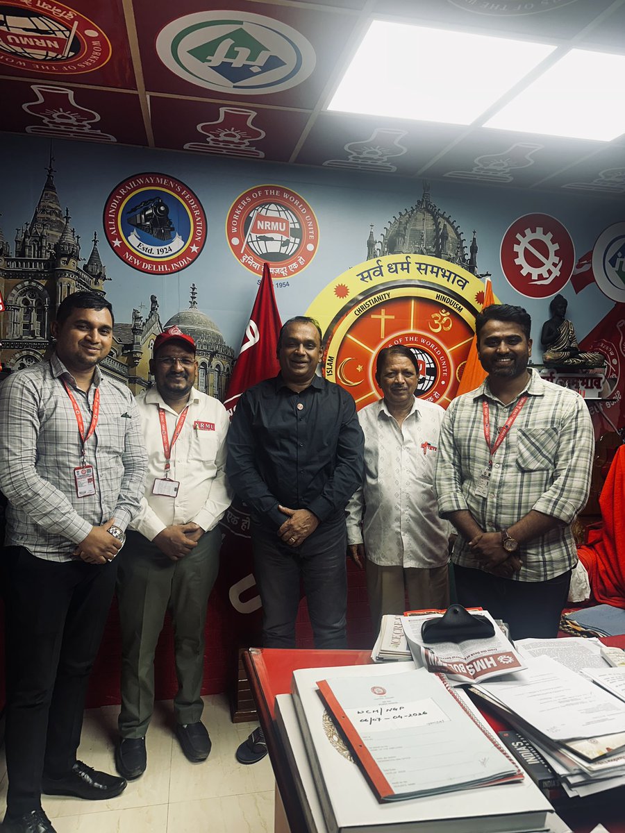 venupnair_nrmu's tweet photo. Today’s (27.05.2026) few captured glimpses from Mumbai….🙏🏻🚩🚩🚩🚩 https://t.co/q8GSWcmDcB