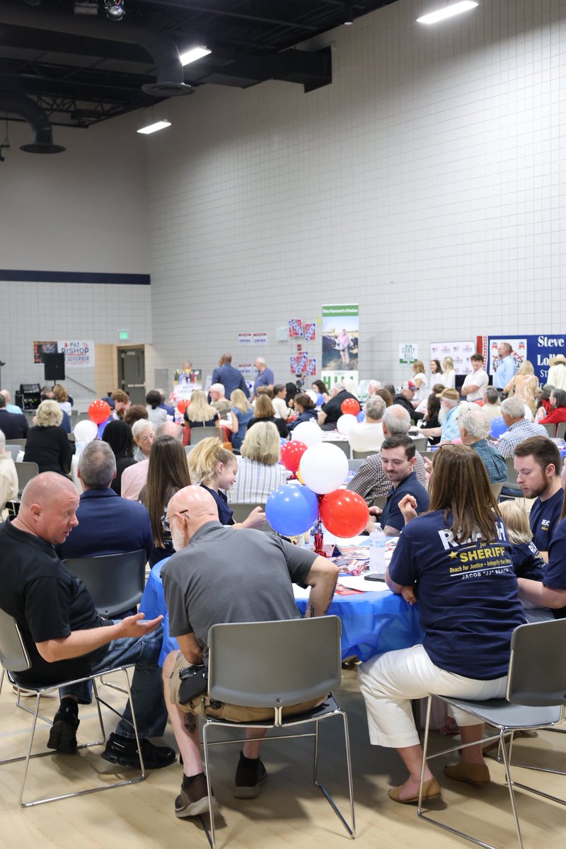 JeffCo_GOP's tweet photo. Moments from our Straw Poll Breakfast!

A big thank you to all candidates and voters who joined us! It was a great morning of good old-fashioned politicking as we approach a competitive primary election. https://t.co/MQtqlcjw0o