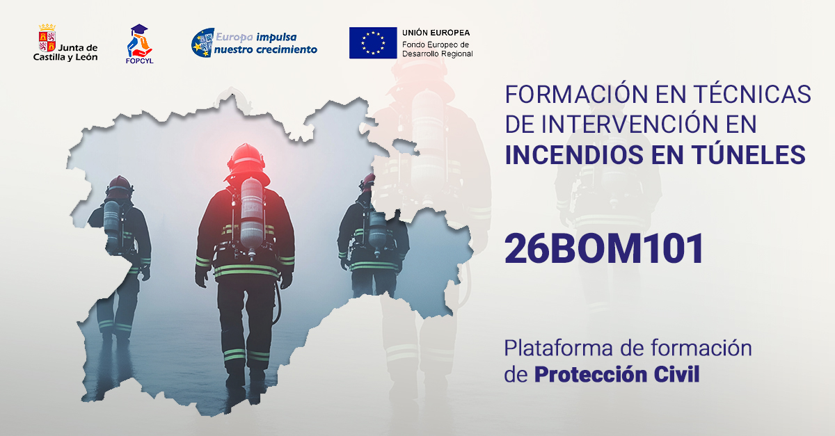 fopcyl's tweet photo. Nuevo curso FOPCYL.

👩‍🚒Formación en técnicas de intervención en #incendios en túneles.

📢Dirigido a personal de los servicios de prevención y extinción de incendios y salvamento de Castilla y León.

📅Del 28 al 30 de abril de 2026.

#proteccioncivil https://t.co/wsLoET1TyI