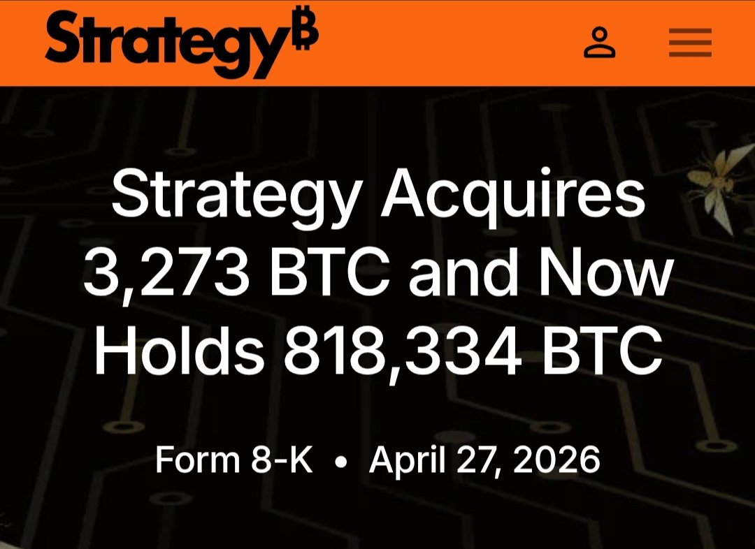 Third_Eye_000's tweet image. Every week the same news.
Every week people are surprised.

Strategy: +3,273 $BTC 
Total held: 818,334 #BTC 
Avg buy: $75,537

At this pace, #Saylor isn't trading #bitcoin 
He's removing it from circulation.

One day you'll understand why. 🔒
