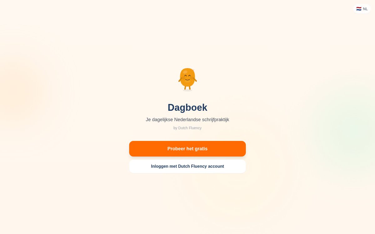 Dutchfluency's tweet photo. Fluency Journal. AI-powered Dutch writing journal with feedback and corrections.

Free to try, built daily: https://t.co/JS6ukqUO44 https://t.co/ORtJBhmdSQ
