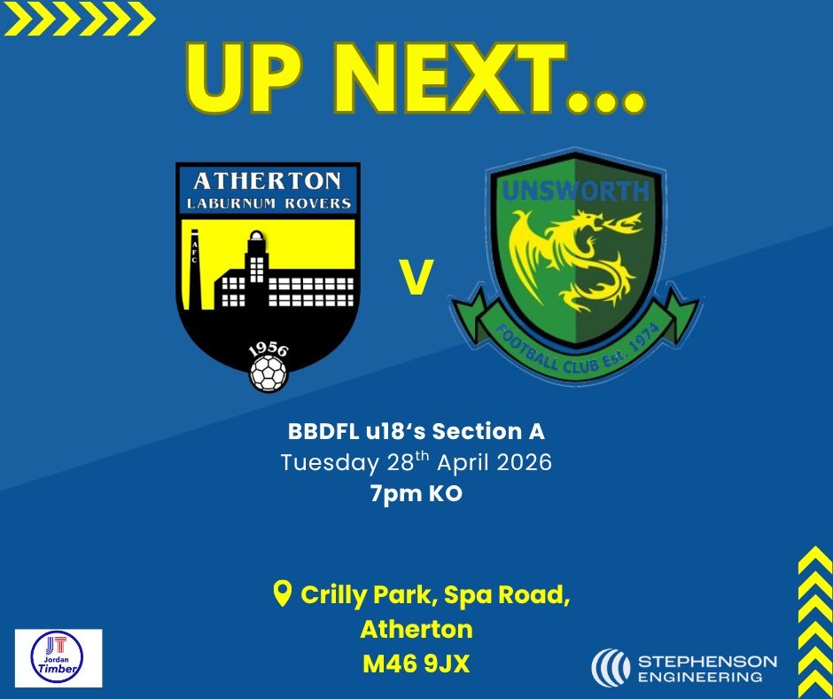 ALRAcademy's tweet image. The #LRU18s are at Crilly Park tomorrow night as they host Unsworth Football Club in the @OfficialBBDFL 🔜

Entry is FREE, come and support the new generation of LR 🙌

#OneOfAKind