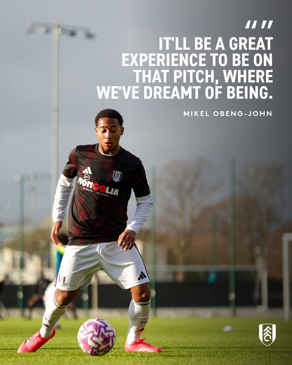FulhamAcademy's tweet photo. Special moments. 🤍

#FFCU16s captain Mikel Obeng-John sat down to chat about this weekend's Cottage Final.