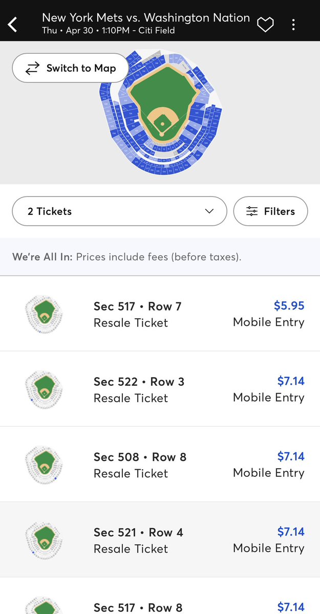 You can get virtually nothing for under $6 in New York City, but you CAN go to a Mets game