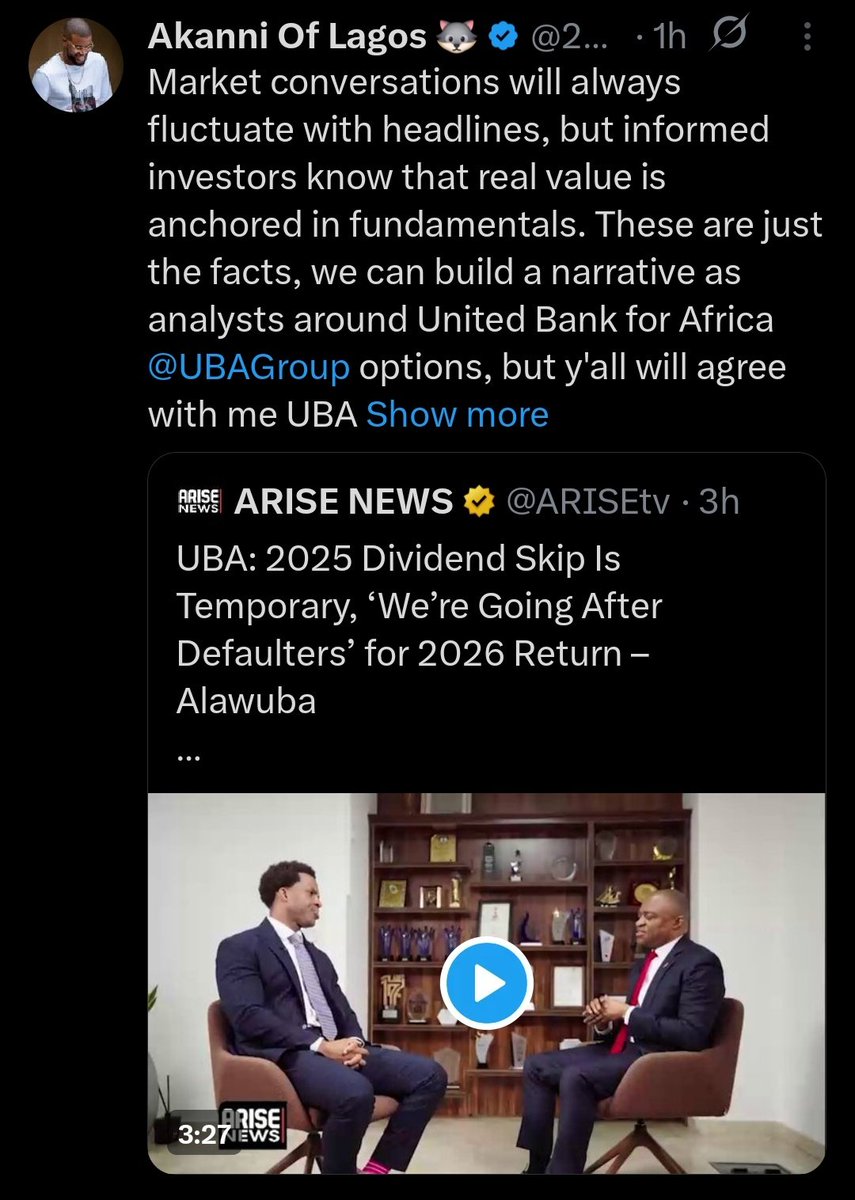 Officially_Kriz's tweet photo. UBA &amp; Tony Elumelu don go pay influencers 😂 https://t.co/X1mYjnsi4N