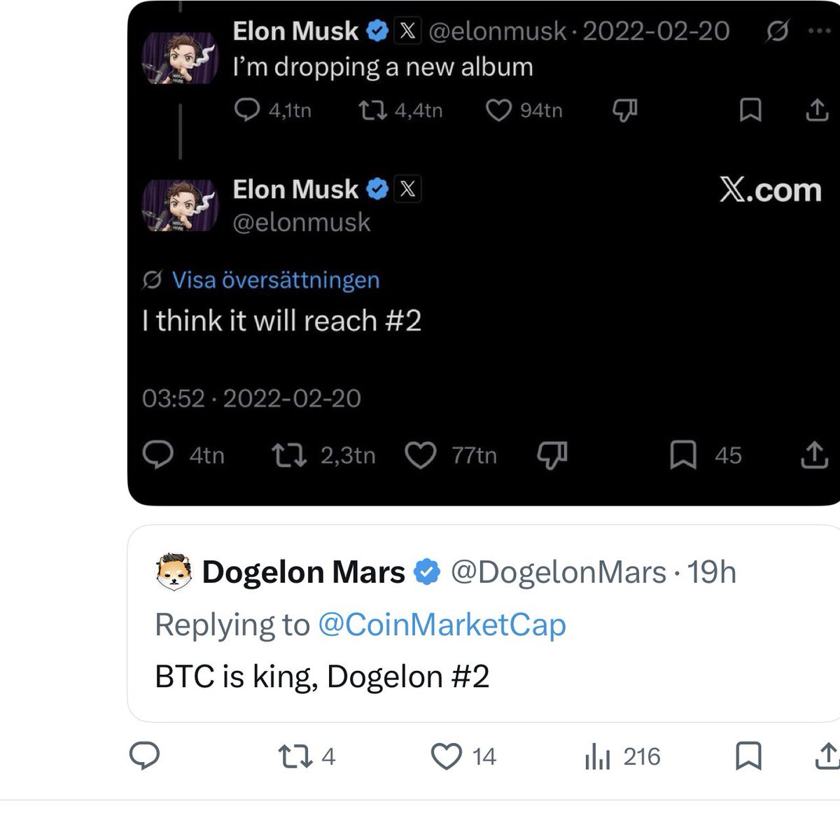 SeanMParsons's tweet photo. Their words not mine $ELON #dogelonmars https://t.co/BTRtzVYE4P