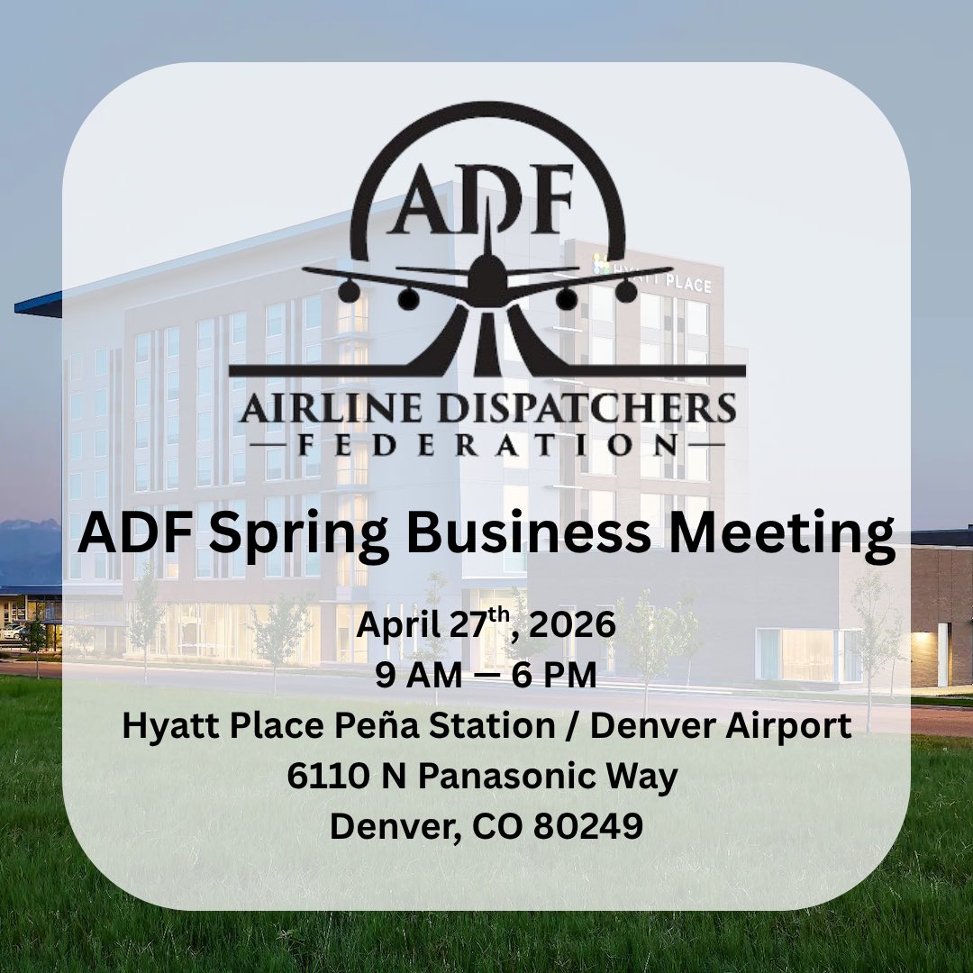 Airline Dispatchers Federation tweet media