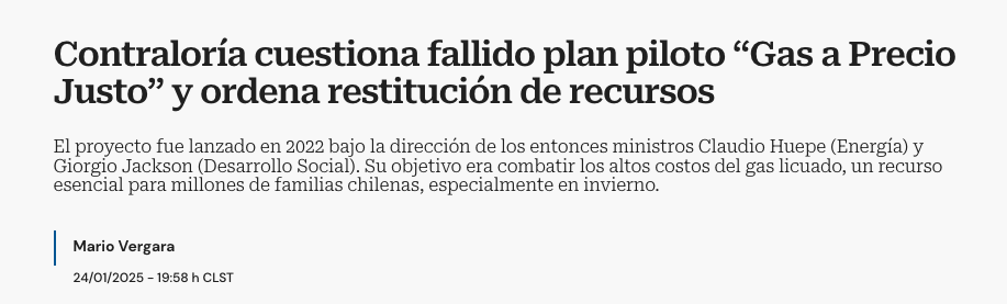 Hola Giorgio,

Usé tu plataforma para simular un proyecto de gas a precio justo y me fue mal...

Perdí $500 millones de platas fiscales en un mes y la persona a cargo se arrancó a España.

Qué se hace en estos casos???