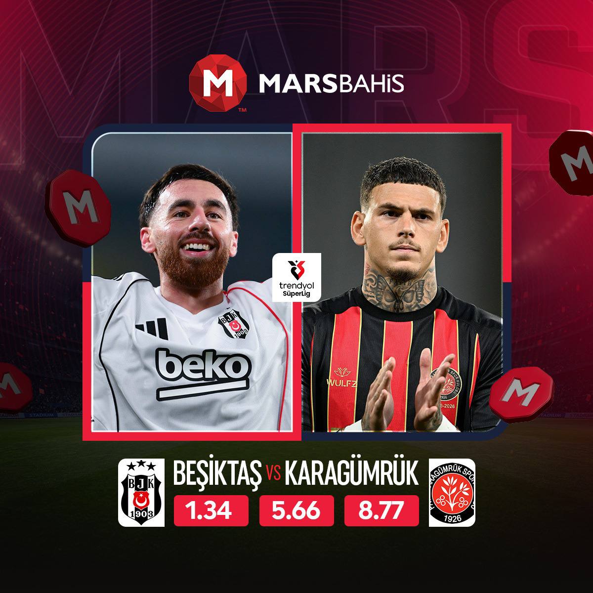 marslasana's tweet image. Beşiktaş - Karagümrük En Yüksek Oranlar Marsbahis’te !  Kuponunu Marsbahis’te Yap Sende Kazan!  📷Marsbahis Demek Banka Demek !  
Giriş : bit.ly/4d4ahaD

#marsbahis #marsbahisgiris #marsbahistelegram