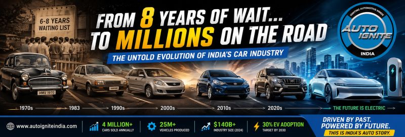 auto_ignite's tweet photo. 𝐓𝐡𝐞 𝐖𝐚𝐢𝐭 𝐓𝐡𝐚𝐭 𝐃𝐞𝐟𝐢𝐧𝐞𝐝 𝐚𝐧 𝐄𝐫𝐚 🚗 
In 1970s India, buying a car wasn’t a 𝐭𝐫𝐚𝐧𝐬𝐚𝐜𝐭𝐢𝐨𝐧 it was a 𝐰𝐚𝐢𝐭𝐢𝐧𝐠 𝐠𝐚𝐦𝐞 that could take years.

https://t.co/2p2RMCv845 https://t.co/GzZvONhTvD